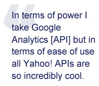 Google API, Yahoo API